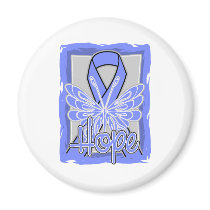 Intestinal Cancer Hope Butterfly Portrait Magnet