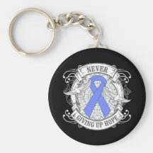 Intestinal Cancer Never Giving Up Hope Key Chain