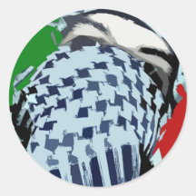 Intifada Palestine 87 Round Sticker
