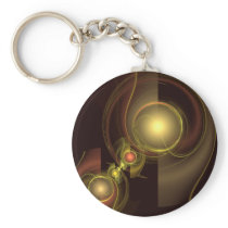 Intimate Connection Abstract Art Keychain