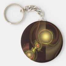 Intimate Connection Abstract Art Keychain