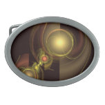 Intimate Connection Abstract Art Oval Belt Buckles