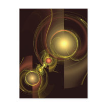 Intimate Connection Abstract Art Postcard