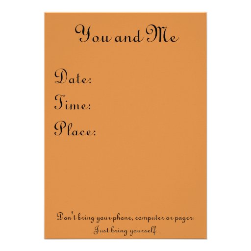 Intimate Dinner for Two Personalized Invites