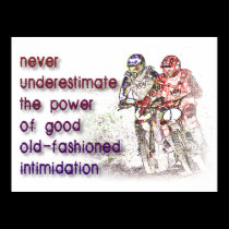 Intimidation Dirt Bike Motocross Print Poster Sign posters