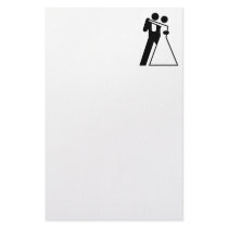 Int'l Sign for Bride & Groom stationery