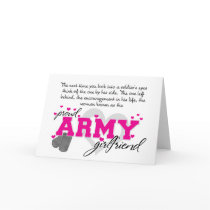 Into a Soldier's eyes - Proud Army Girlfriend Cards