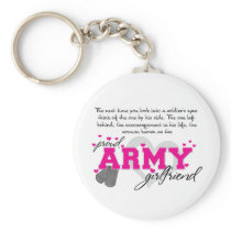 Into a Soldier's eyes - Proud Army Girlfriend Keychains