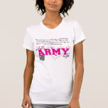 Into a Soldier's eyes - Proud Army Wife Shirts