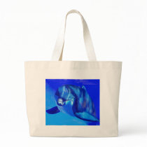 Into the blue bags