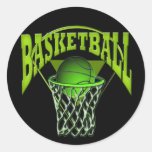 Into The Hoop Basketball and Backboard Sticker