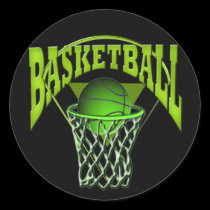 Into The Hoop Basketball and Backboard stickers