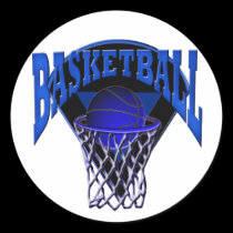 Into The Hoop Basketball and Backboard stickers