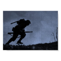 Into the Night a Soldier on the Battlefield Posters