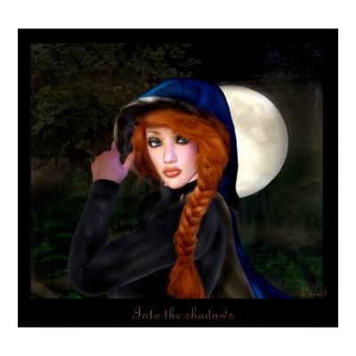 into the shadows print by loveit2