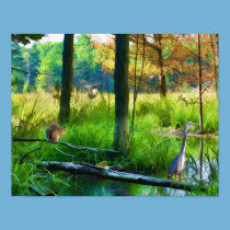 Into the Wood Print