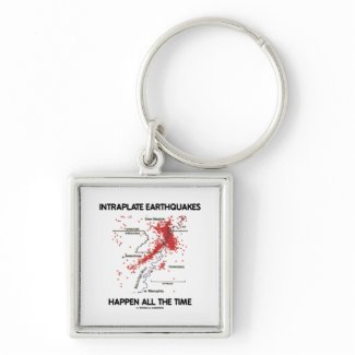 Intraplate Earthquakes Happen All The Time keychain