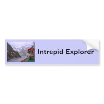 Intrepid explorer, Norwegian voyage Bumper Stickers