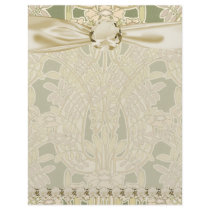 intricate art nouveau floral bliss letterhead
