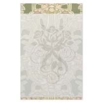 intricate art nouveau floral bliss stationery design