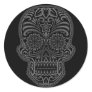 Intricate Black Sugar Skull Sticker