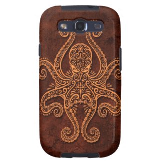 Intricate Brown Stone Octopus
