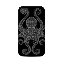 Intricate Dark Octopus Iphone 4 Tough Case