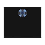 Intricate Decorative design. Black & Blue. flyers