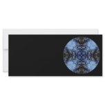 Intricate Decorative design. Black &amp; Blue. Rack Card
