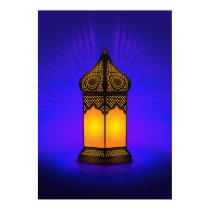 Intricate Islamic Floor Lamp posters