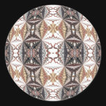 Intricate Patchwork Round Sticker