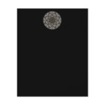 Intricate pattern. Decorative design. Black flyers