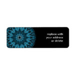 intricate snowflake custom return address label
