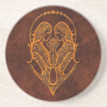 Intrictate Stone Gemini Symbol Beverage Coaster
