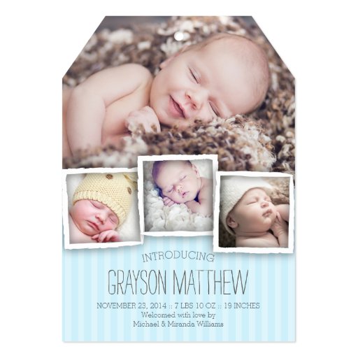 Introducing Baby Boy Birth Announcement Zazzle