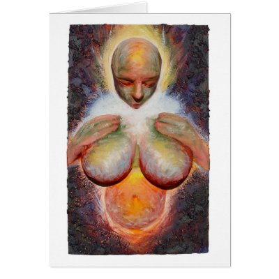 Introspect Greeting Card by threesalamanders