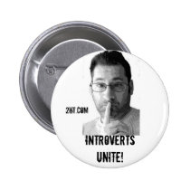 INTROVERTS UNITE! Button buttons