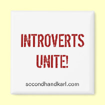 INTROVERTS UNITE! Square magnet by karlerikson INTROVERTS UNITE! Square magnet
