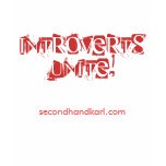 INTROVERTS UNITE! Warped design ladies tee t-shirts