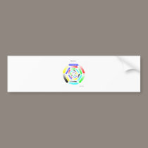 Intuition Mandala bumper stickers