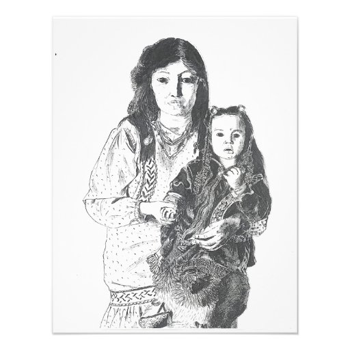 Inuit family personalized announcement