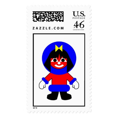 Inuit Girl Postage Stamps by lonvig
