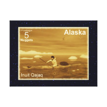 Inuit Kayak Gallery Wrap Canvas