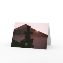 Inuit Sunset Card
