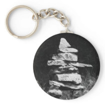 Inukshuk Stands Strong Keychains