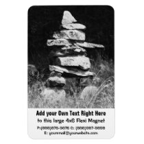 Inukshuk - Stone Man Figure Flexible Magnets