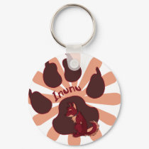 Inunu's Pawprint Keychain by mausown Inunu's Pawprint Keychain