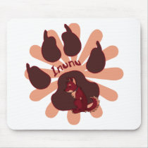 Inunu's Pawprint Mousepad by mausown Inunu's Pawprint Mousepad