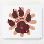 Inunu's Pawprint Mousepad