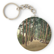 Invalids' walk, Bournemouth, England vintage Photo Keychain